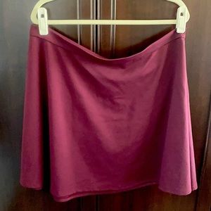 GAP Fit & Flare Skirt in Ruby Wine size XL